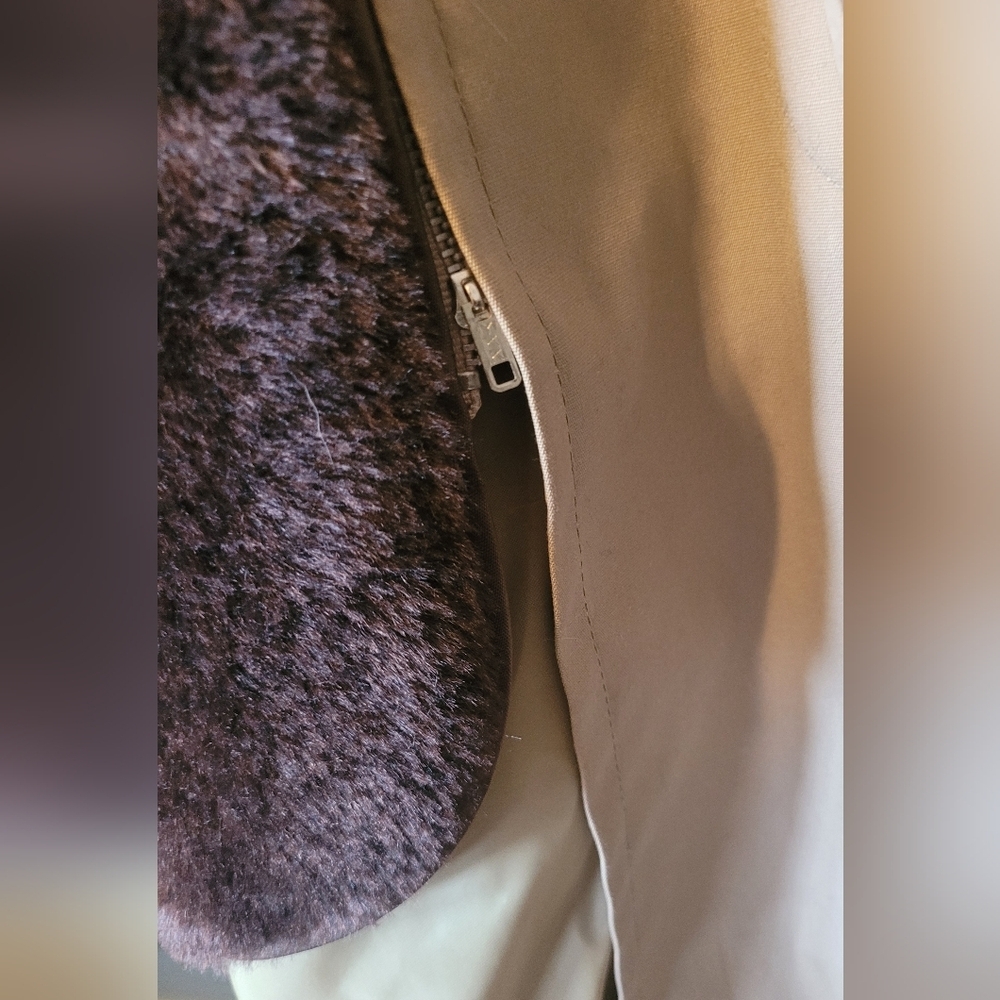 Botany 500 WeatherTopper Men VTG Tan Classic Trench Coat Streetwear Normcore - Picture 5 of 6